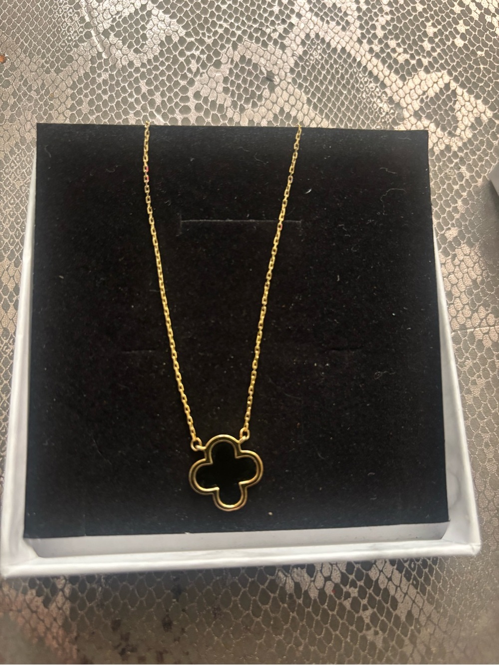 Rachel Zoe Gold Quatrefoil Pendant Necklace